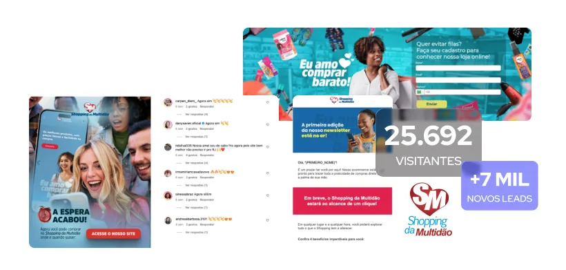 Resultados de digitalização — Shopping da Multidão e BW8 Martech